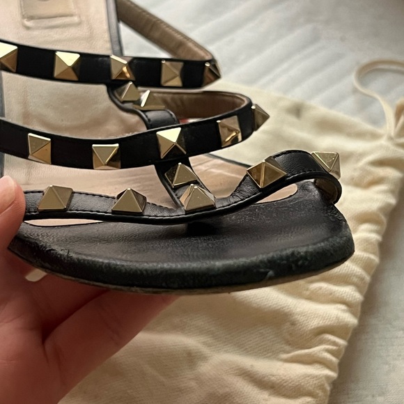 Valentino rock stud heels black size 9 - Picture 3 of 6